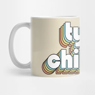 Tyler Childers - Retro Rainbow Typography Faded Style Mug